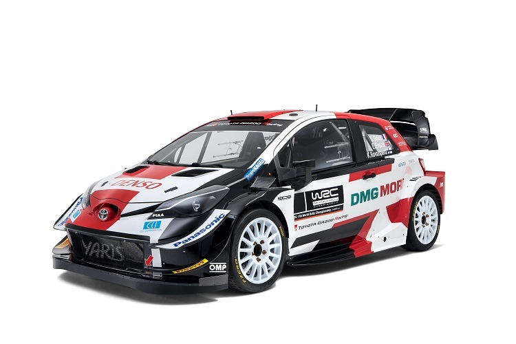 Seiteansicht des neuen Toyota Yaris WRC