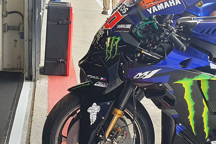 Auch bei Yamaha war ein neuer Aero Body für Quartararo zu sehen