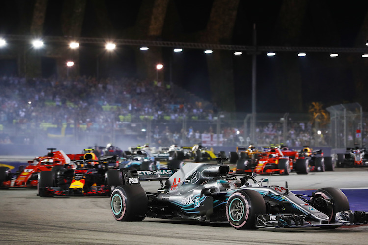 Lewis Hamilton kontrollierte den Singapur-GP und holte sich damit den Sieg