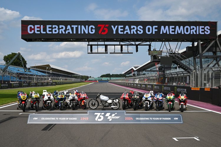 Die Motorrad-WM feiert in Silverstone das 75. Jubiläum