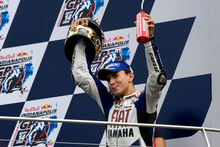 Indy 2008: Lorenzos erstes Podest (3.) im Nassen!