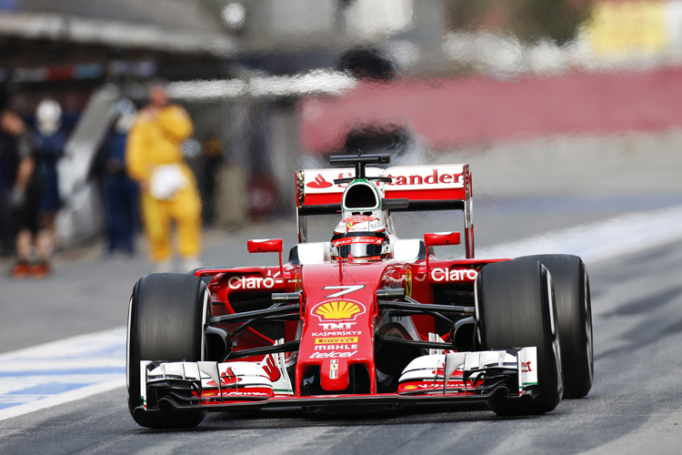Kimi Räikkönen geht auf seine schnellste Runde