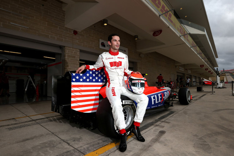 In Austin zeigte das Manor-Team mit dem US-amerikanischen Rennfahrer Alexander Rossi Flagge