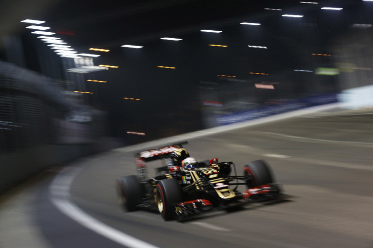 Romain Grosjean im Lotus
