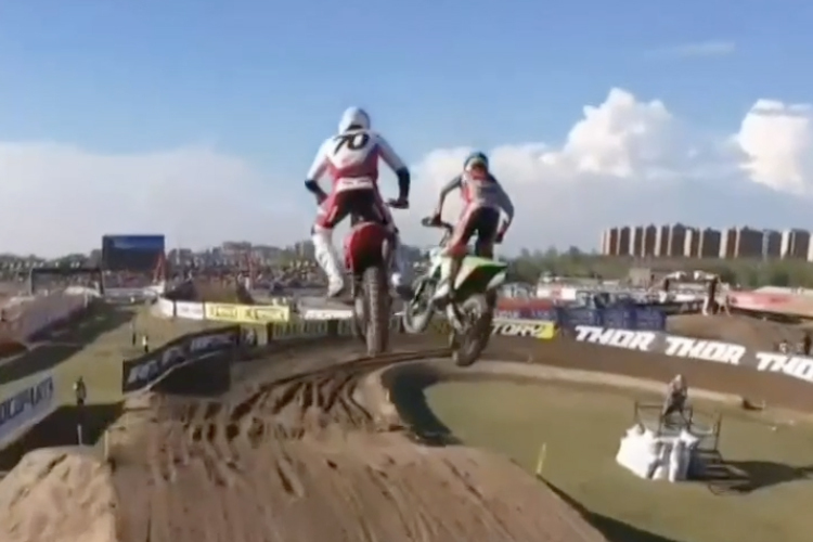 Zwischen Ruben Fernandez und WM-Titelfavorit Romain Febvre kam es beinahe zur Kollision