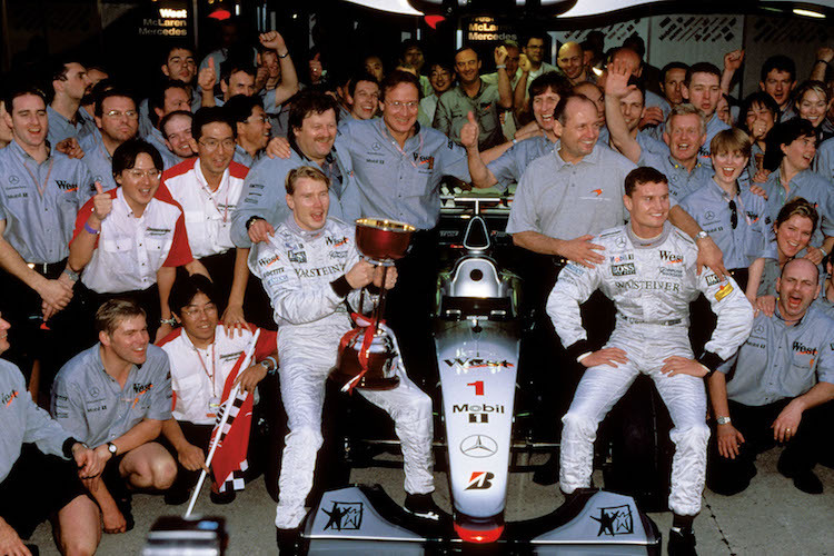 Mika Häkkinen und David Coulthard bei McLaren