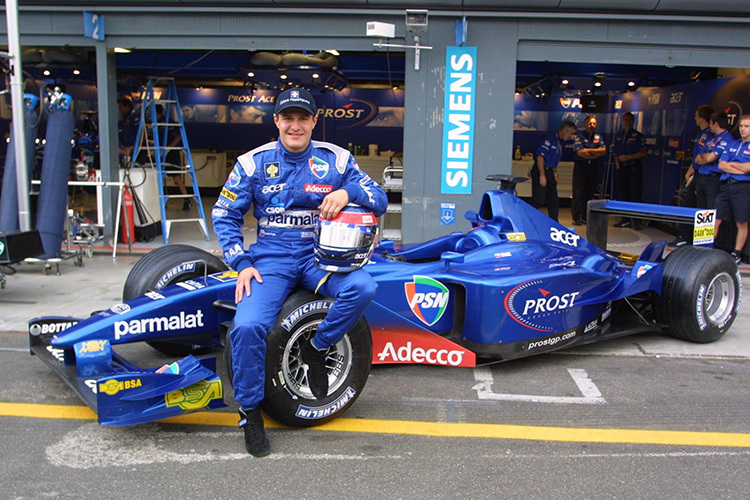Tomas Enge 2001 als Prost-Pilot