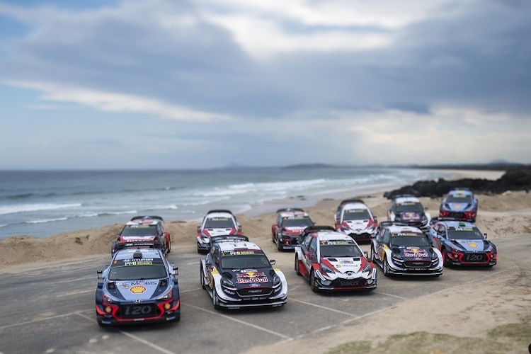 Die vier Hersteller-Teams der Rallye-Weltmeisterschaft 2018