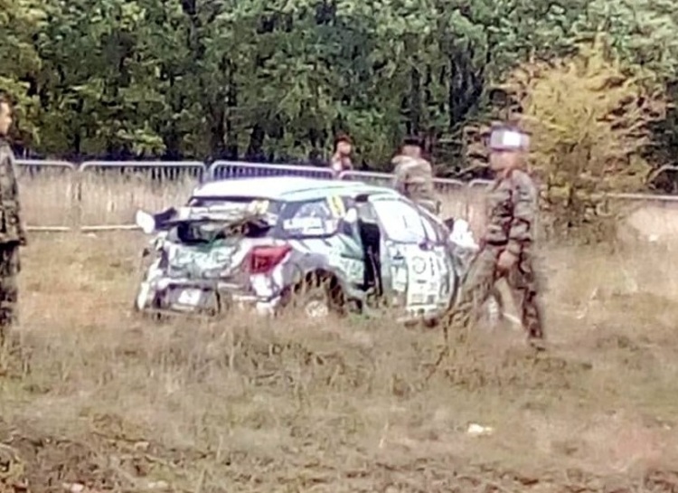Der verunfallte Citroën DS3 von Jean-Charles Beaubelique 