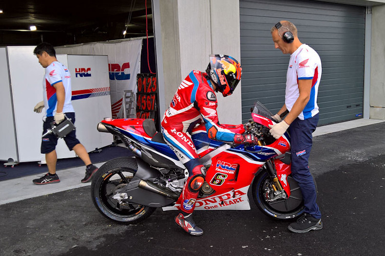 Stefan Bradl steigt am Mittwoch wieder auf die MotoGP-Honda