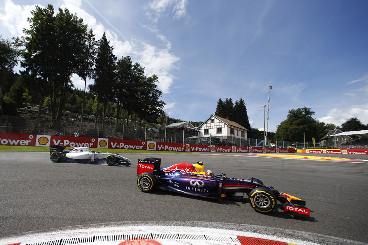 Daniel Ricciardo fuhr auf dem Circuit de Spa-Francorchamps den 50. GP-Triumph von Red Bull Racing ein