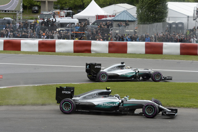 Lewis Hamilton und Nico Rosberg in Kanada