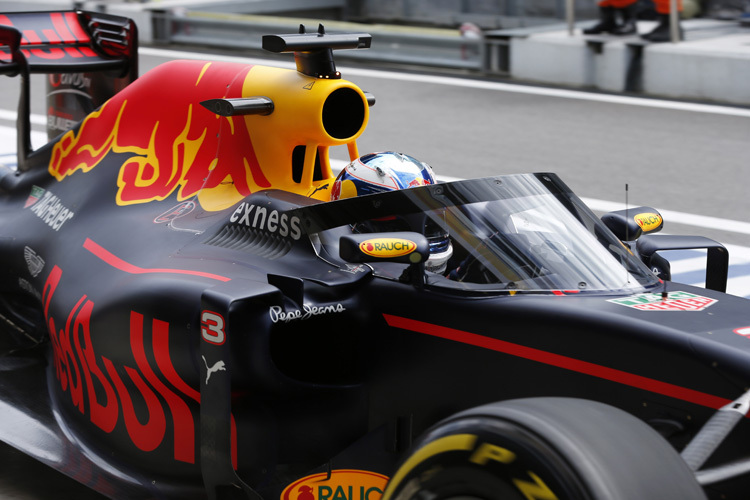 Daniel Ricciardo mit dem Aeroscreen