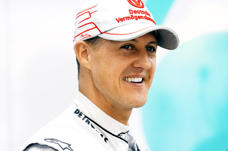 Michael Schumacher ist guter Dinge
