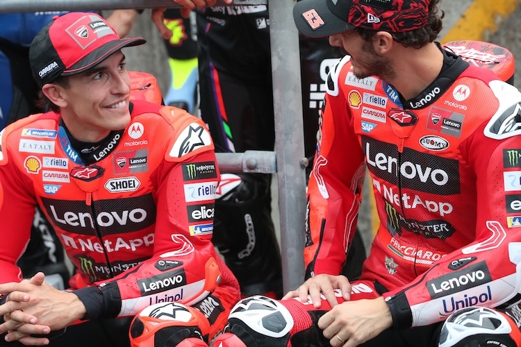 Ducati-Elite: Marc Marquez und Pecco Bagnaia