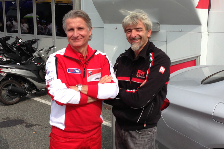 Ducatis MotoGP-Verantwortlicher Paolo Ciabatti mit seinem neuen Chef Gigi Dall’Igna