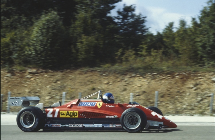 In Dijon 82 fuhr nur ein Ferrari und das auch nur im Training