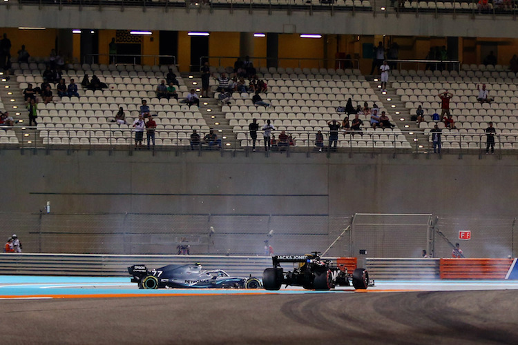 Valtteri Bottas und Romain Grosjean kamen sich im FP2 in die Quere