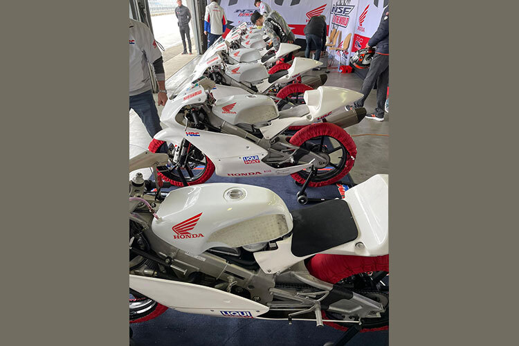 Im British Talent Cup wird mit den identischen Honda-Bikes gefahren