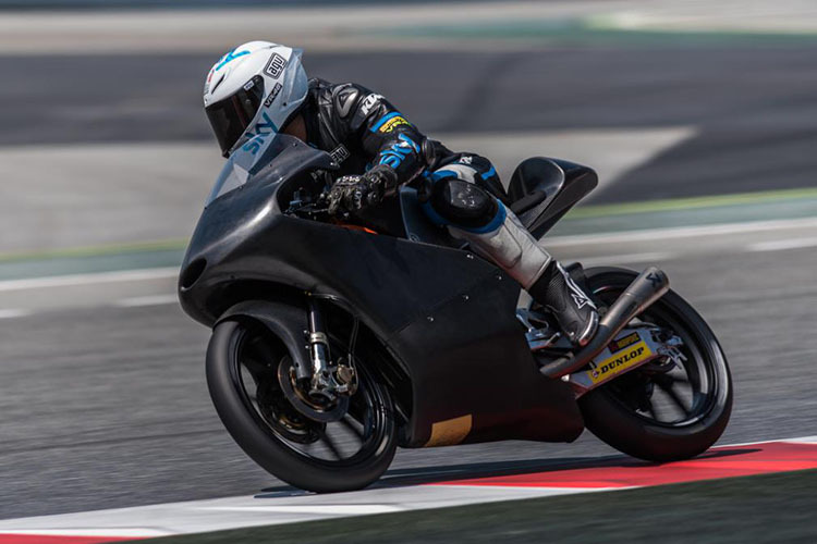 Romano Fenati testete für KTM in Barcelona