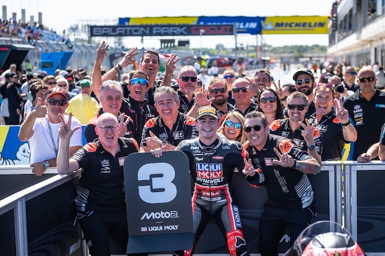 Podestplatz 12 für Intact GP in der laufenden Moto2-Saison