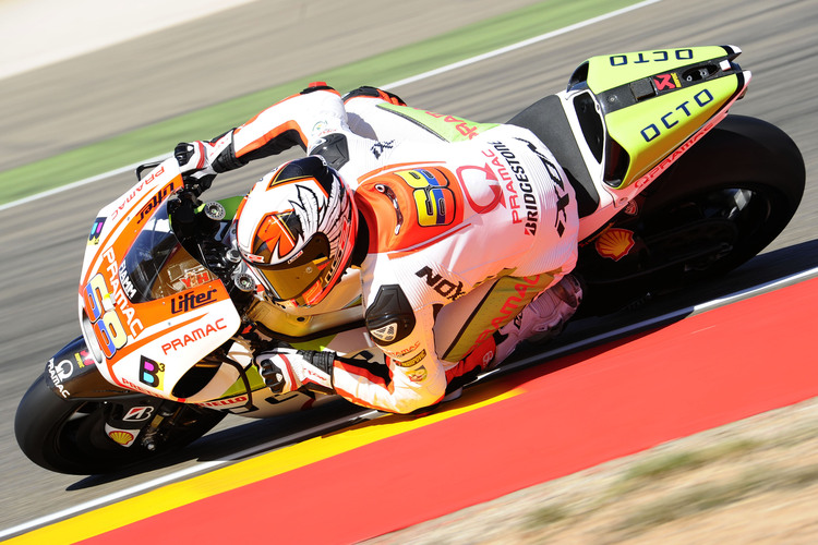 Yonny Hernandez in Aragón auf der Pramac-Ducati GP14.2