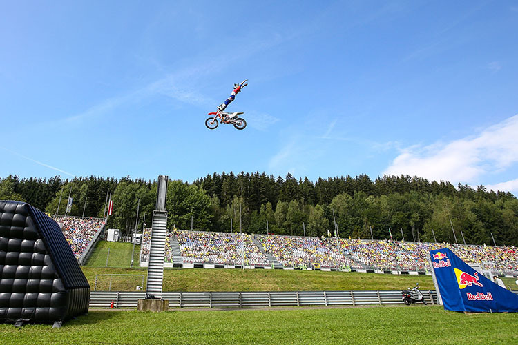 Österreich-GP 2018: Die Stunts der Motocross-Freestyle-Asse werden wieder aufgeführt