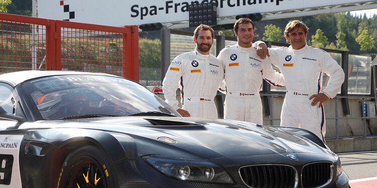 Timo Glock und Bruno Spengler fahren gemeinsam mit Alessandro Zanardi