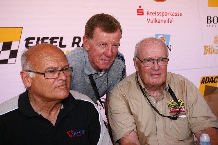 Stig Blomqvist, Walter Röhrl und Björn Waldegard (vlnr.)