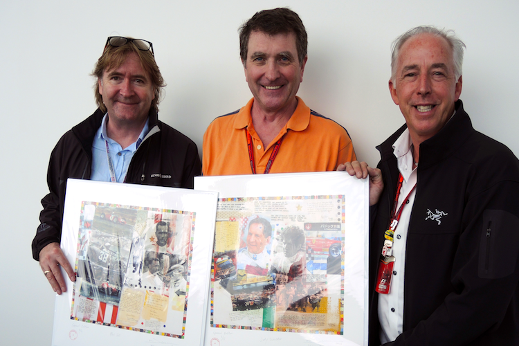 Dan Knutson (Mitte) mit Mark Dickens (links) und Keith Sutton