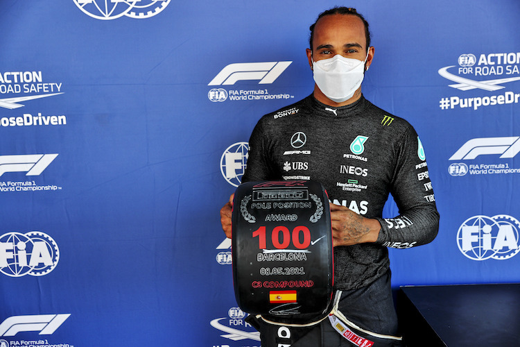 Lewis Hamilton: 100. Pole-Position