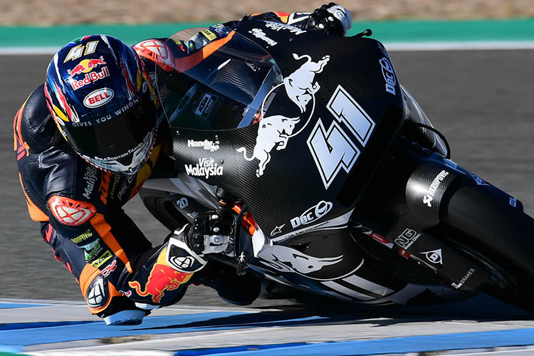Brad Binder beim Moto2-Test in Jerez im November 2018