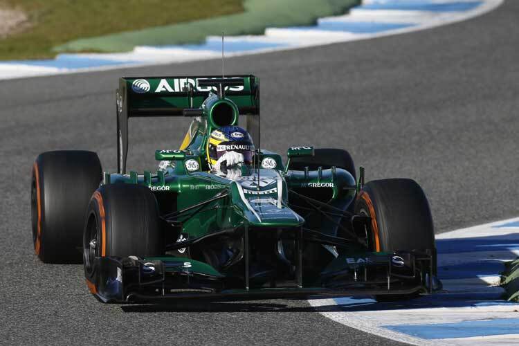 Charles Pic: Erster Arbeitstag bei Caterham