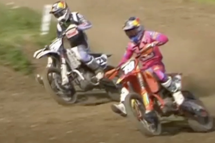 Liam Everts setzte sich in der letzten Kurve gegen Sacha Coenen durch