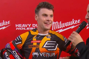 Luke Clout gewann am Samstag in der SX2-Klasse)