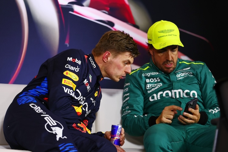 Max Verstappen und Fernando Alonso