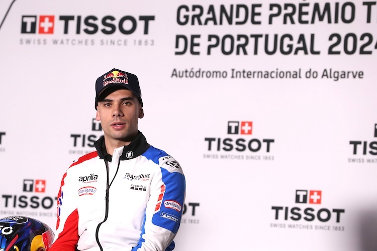 Miguel Oliveira hat auf seiner Heimstrecke schon gejubelt und zuletzt gelitten. Dieses Jahr soll es auf der Trackhouse-Aprilia RS-GP wieder aufwärts gehen