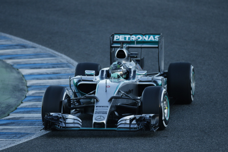 Nico Rosberg im neuen Silberpfeil