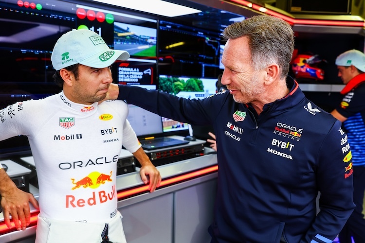 Sergio Pérez und Christian Horner