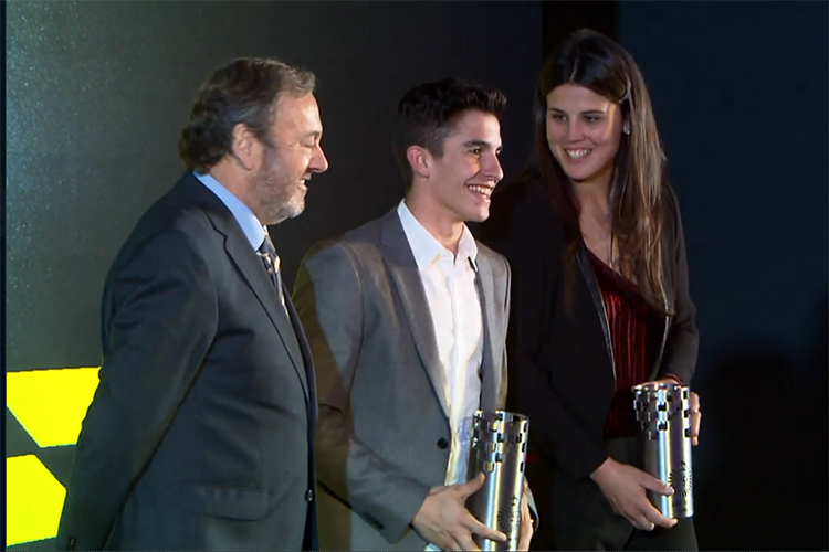 Marc Márquez wurde gemeinsam mit der 13-fachen Trial-Weltmeisterin Laia Sanz ausgezeichnet