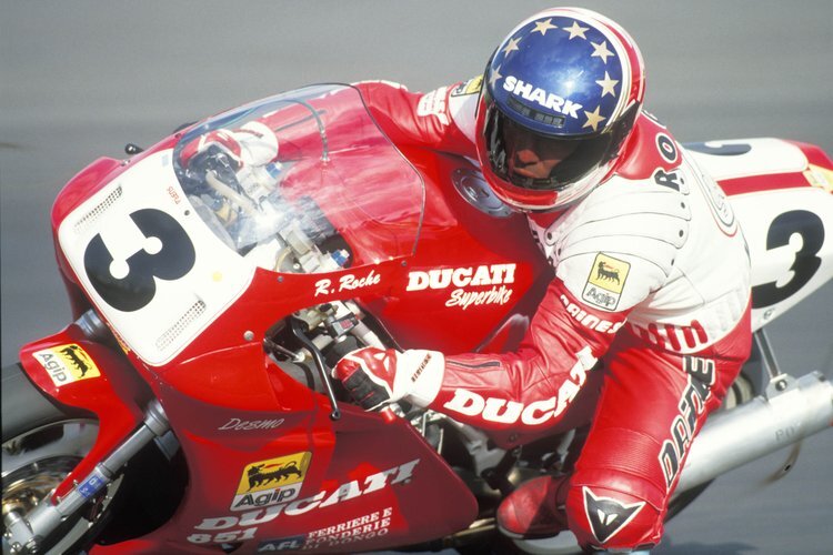 Raymond Roche 1990 auf der Ducati 851