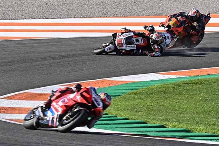 Valencia-GP: Miller vorne, hinten stürzt Nakagami knapp vor Espargaró