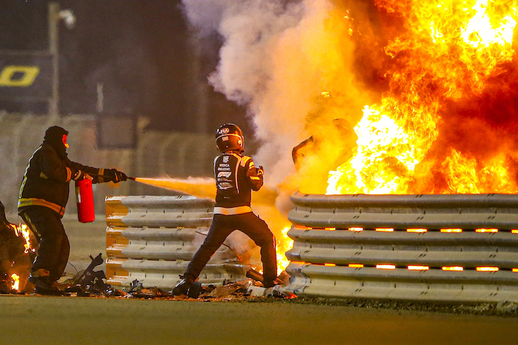 Romain Grosjean ist nach seinem Feuer-Crash gelassener, aber nicht vorsichtiger geworden