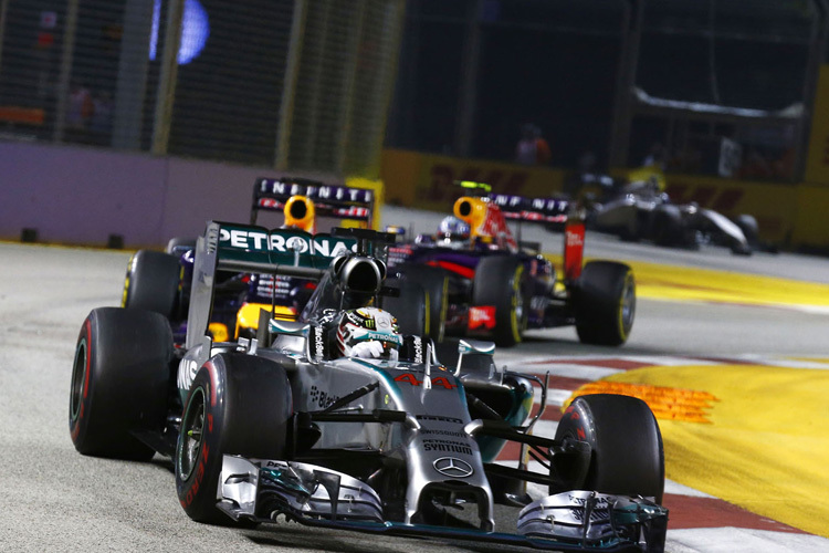 Lewis Hamilton im Singapur-GP 2014