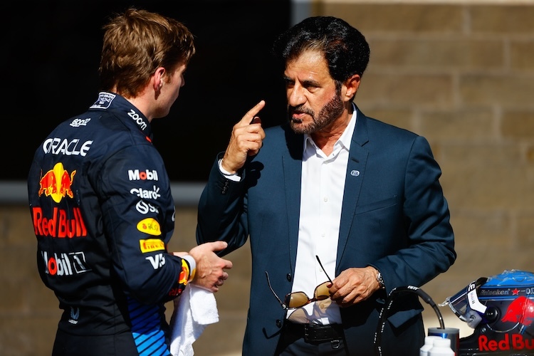 Max Verstappen und Mohammed Ben Sulayem