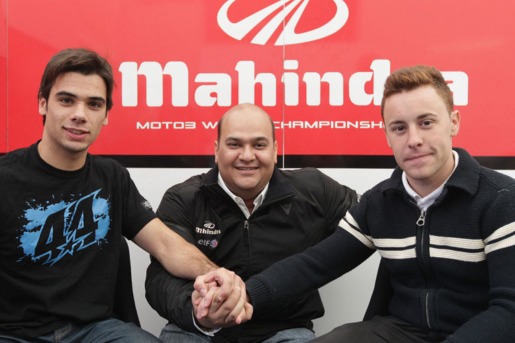 Mahindra 2013: Oliveira, Mufaddal Choonia und Vazquez (v. li.)
