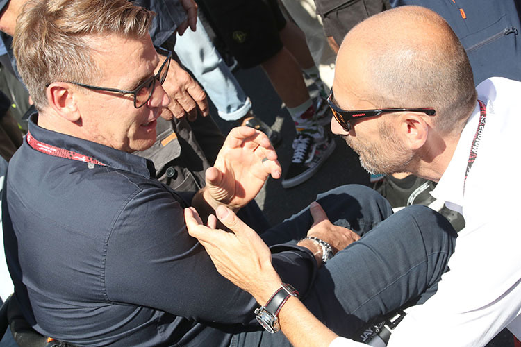 Misano-GP 2023: Pit Beirer mit Ducati-Motor-Holding-CEO Claudio Domenicali
