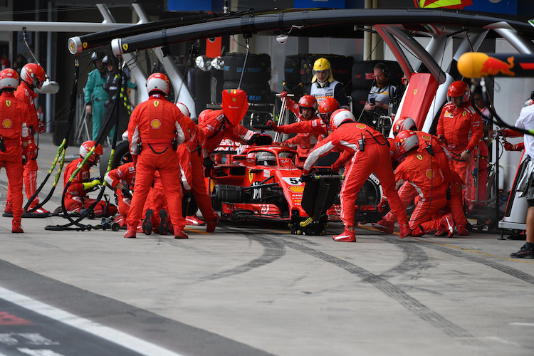 Ferrari schaffte mit Sebastian Vettel in Brasilien den schnellsten Boxenstopp des Jahres