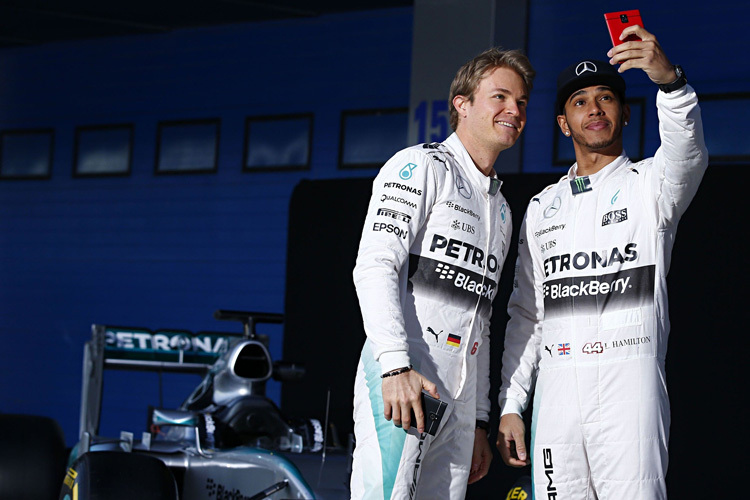 Dominanz: Nico Rosberg und Lewis Hamilton