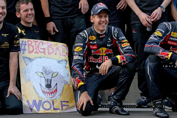 Vettel ist (erfolgs)hungrig wie ein Wolf